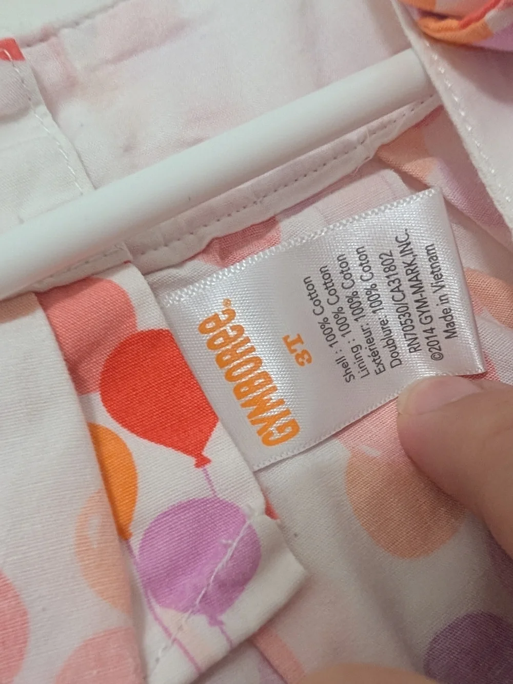 Gymboree Pinwheel Pastels Balloon Print Tank And Purple Polka Dot Shorts Size 3T